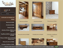 Tablet Screenshot of mueblesderoble.com